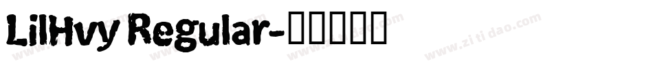 LilHvy Regular字体转换